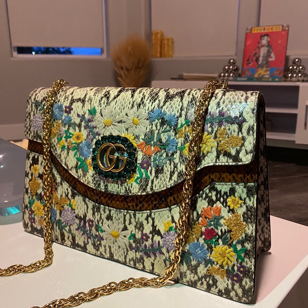 Gucci python large shoulder bag - Picture 5 of 10